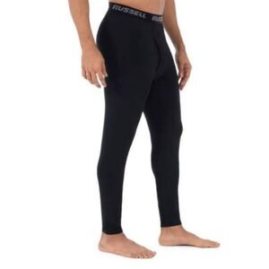 Russell Athletic Base Layer Compression Pants Mens M Black Dri-Power 360 Lot 2